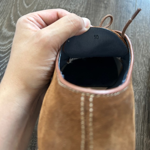 Parc City Boot Co. Men’s Brown Suede Dress Shoes - Size 10, Lace Up, Derby - Picture 9 of 9